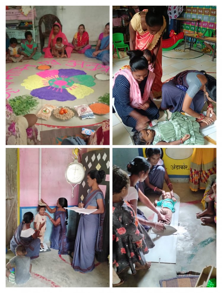 सीएम के निर्देश पर जशपुर जिला में पोषण माह अभियान का हो रहा प्रभारी क्रियान्वयन : स्वस्थ पोषण और स्वच्छता संबंधी दिया जा रहा जानकारी