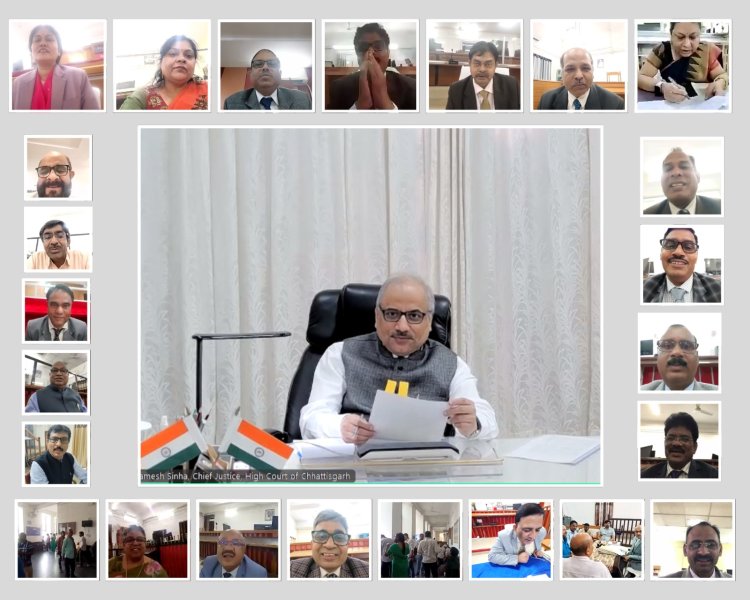 नेशनल लोक अदालत: छत्तीसगढ़ को मिली ऐतिहासिक सफलता 8 लाख 84 हजार से अधिक प्रकरणों का निराकरण 229 करोड़ रूपए से अधिक के अवार्ड पारित मुख्य न्यायाधिपति श्री न्यायमूर्ति रमेश सिन्हा द्वारा किया गया वर्चुअल निरीक्षण