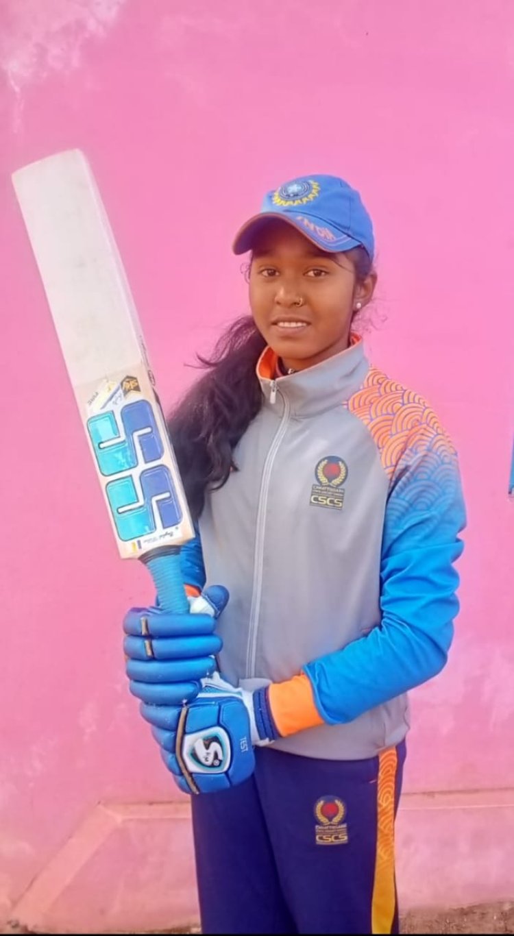 अंडर-19 में बीसीसीआई टी20 ट्रॉफी में जशपुर की बेटी दिखायेगी अपना जौहर : पहाड़ी कोरवा बालिका आकांक्षा का हुआ चयन