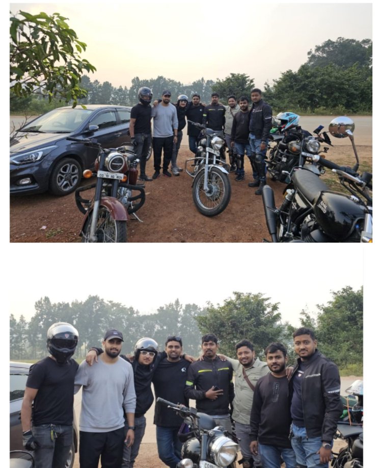 जिला प्रशासन और पहाड़ी बकरा ,  जशप्योर की टीम के साथ बाइक यात्रा के लिए देश भर से आए हैं प्रकृति प्रेमी