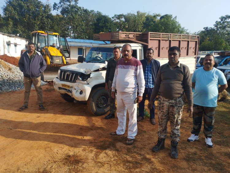 लोदाम पुलिस को मिली बड़ी कामयाबी,गौतस्करी मामले में एक गाड़ी जब्त,रात एक अंधेरे का फायदा उठा तस्कर हुवे फरार,मवेशियों से भरे चार अन्य गाड़ी चखमा दे फरार होने में हुवे सफल