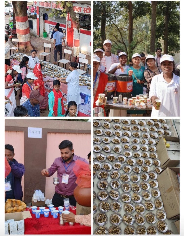 जशपुर के स्वयंसेवी संस्था और समाजसेवी लोगों ने बढ़-चढ़कर जनजातीय गौरव दिवस में आम नागरिकों के लिए फल फूल पेयजल और नाश्ते की उत्तम व्यवस्था की थी