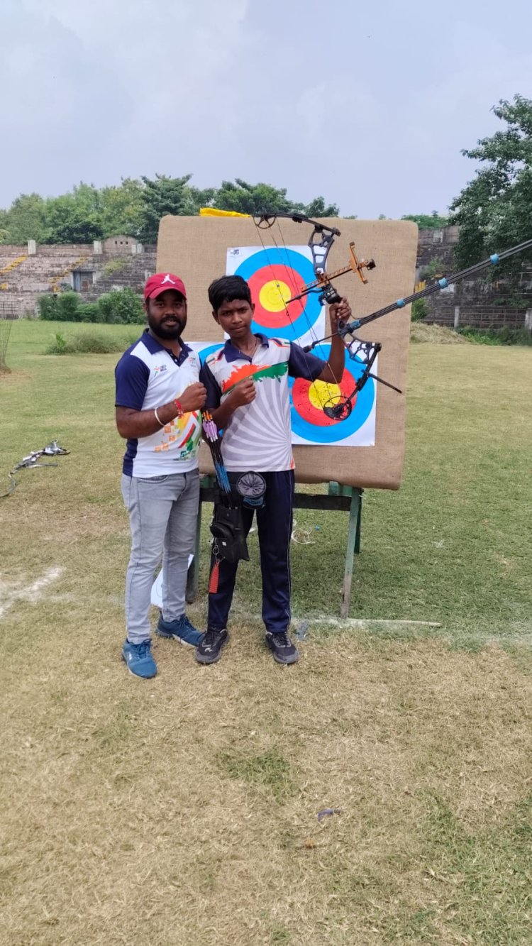 खिलाड़ी आकाश   राष्ट्रीय स्तर खेल प्रतियोगिता गुजरात नाडियाड में दिखाएगा तीरंदाजी का हुनर     मुख्यमंत्री ने दी अपनी शुभकामनाएं