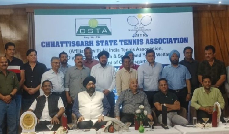 CG Breaking : छग प्रदेश टेनिस संघ की नई कार्यकारिणी की घोषणा...सर्वसम्मति से डॉ. हिमांशु द्विवेदी चुने गए अध्यक्ष...पढ़ें पूरी खबर