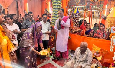 श्री जगन्नाथ मंदिर दोकड़ा प्राण प्रतिष्ठा कार्यक्रम में अष्ट प्रहरी का आयोजन, विधायक गोमती साय और पूर्व भाजपा जिलाध्यक्ष सुनील गुप्ता ने संध्या आरती में की शिरकत, आज रात्रि होगा रंगारंग नागपुरी कार्यक्रम