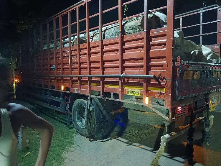 मुख्यमंत्री के गृह जिला में लकड़ी तस्करों के हौसले बुलन्द,प्रशासन के नाक के नीचे धड़ल्ले से किया जा रहा वृक्षों की अवैध कटाई,भारी मात्रा में औषधीय पेड़ों को भी पहुंचाया जा रहा नुकसान,सीजी 04 पीए 7429 क्रमांक का आयशर प्रो ट्रक और सीजी 18 Q 5631 क्रमांक का हाइड्रा हुआ उक्त घटना में उपयोग