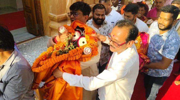 श्री जगन्नाथ मंदिर दोकड़ा में देव स्नान महोत्सव का भव्य आयोजन, गजानन वेश में महाप्रभु के हुए दर्शन, 108 कलशों से हुआ पवित्र स्नान, लगाया गया 56 भोग