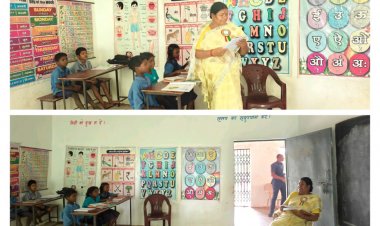 शिक्षा का स्तर जानने जशपुर विधायक ने किया स्कूल का औचक निरीक्षण