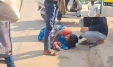 बिलासपुर में एक इंस्पेक्टर ने अपनी कार से पैदल जा रही महिला को टक्कर मार दी, जिससे महिला बुरी तरह घायल हो गईं