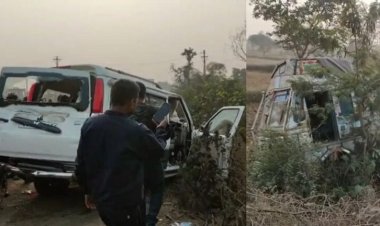 जांजगीर-चांपा नेशनल हाईवे पर दर्दनाक हादसा, ट्रक और स्कॉर्पियो की टक्कर में 5 की मौत, कई घायल