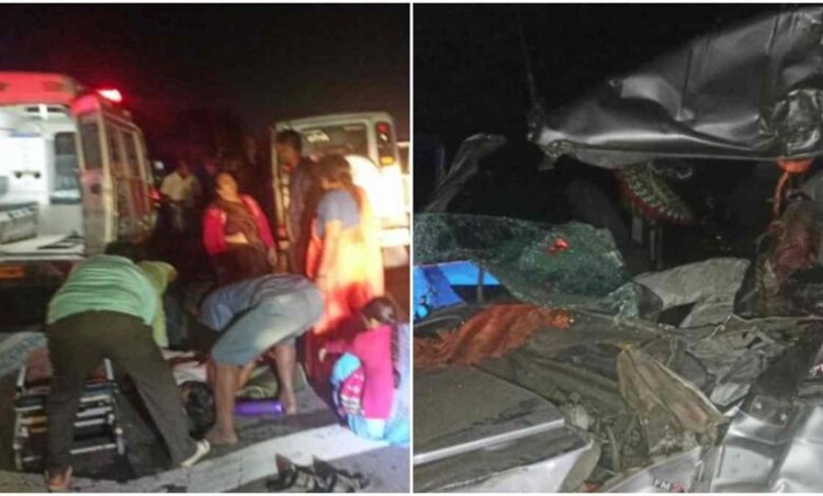 तीर्थयात्रा पर निकली एमयूवी का हादसा चार की मौत