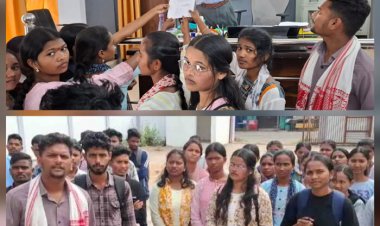 बीजापुर महाविद्यालय के छात्रों ने कॉलेज मार्ग से शराब दुकान हटाने साैंपा ज्ञापन