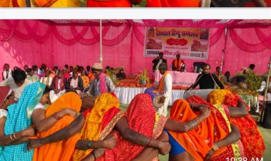 *विशाल हिन्दु सम्मेलन मंडल साहीडांड मे हुआ आयोजन,, क्षेत्र भर के भगवा रंग से जुटे सनातन*