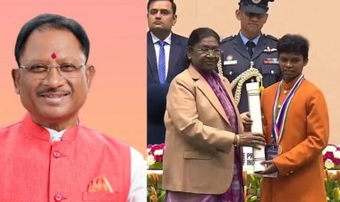 छग की योगिता मंडावी को राष्ट्रपति ने प्रधानमंत्री राष्ट्रीय बाल पुरस्कार से किया सम्मानित, सीएम साय ने दी बधाई