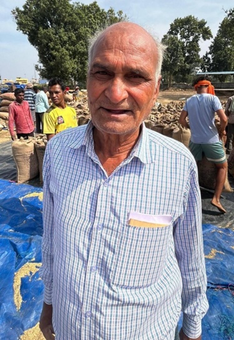 किसान नंद कुमार शर्मा ने सरकार की धान खरीदी व्यवस्था की सराहना की