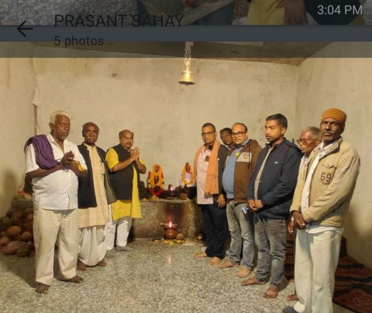 *पिथौरा मे जागी परम्परा की रौनक,,,करिया ध्रुवा मेला के शोभारम्भ पर विधायक पुरंदर मिश्रा ने की मंगल प्रार्थना*