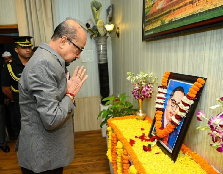 राज्यपाल ने डॉ. अंबेडकर की पुण्यतिथि पर नमन किया
