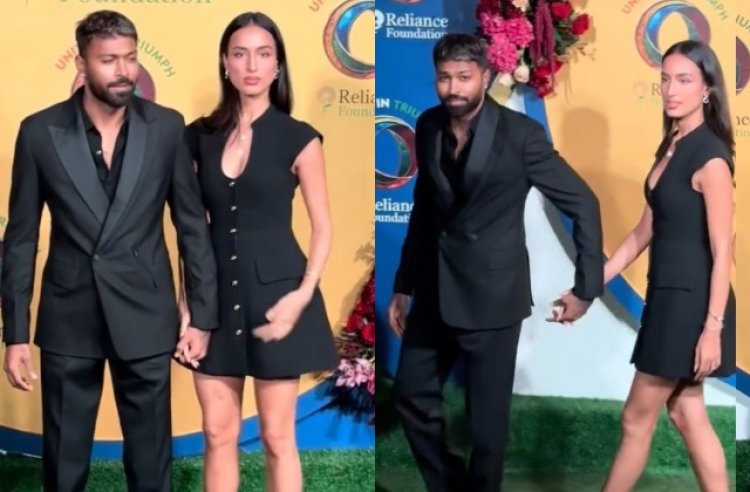 हाथों में हाथ थामे हार्दिक पांड्या ने गर्लफ्रेंड माहिका संग इवेंट में मारी एंट्री, ब्लैक ट्विनिंग किए दिखी जबरदस्त बॉन्डिंग