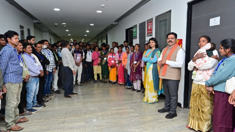 सुकमा जिले के ग्राम पंचायत प्रतिनिधियों से उपमुख्यमंत्री शर्मा ने की मुलाकात