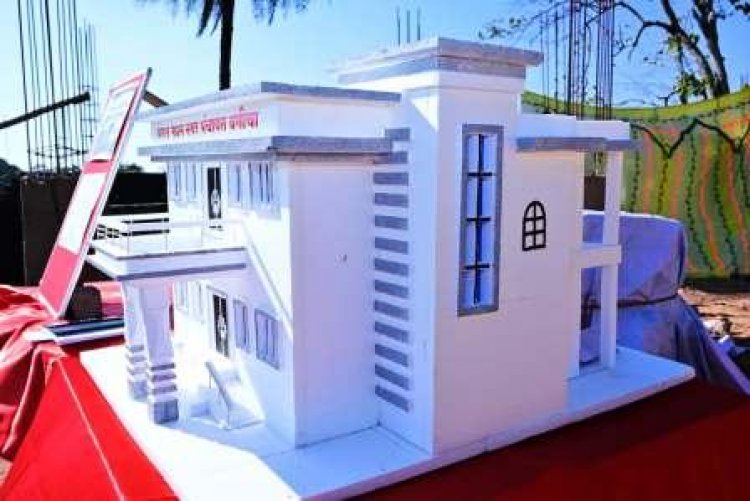 मुख्यमंत्री ने बगीचा के मंगल भवन निर्माण कार्य का किया अवलोकन