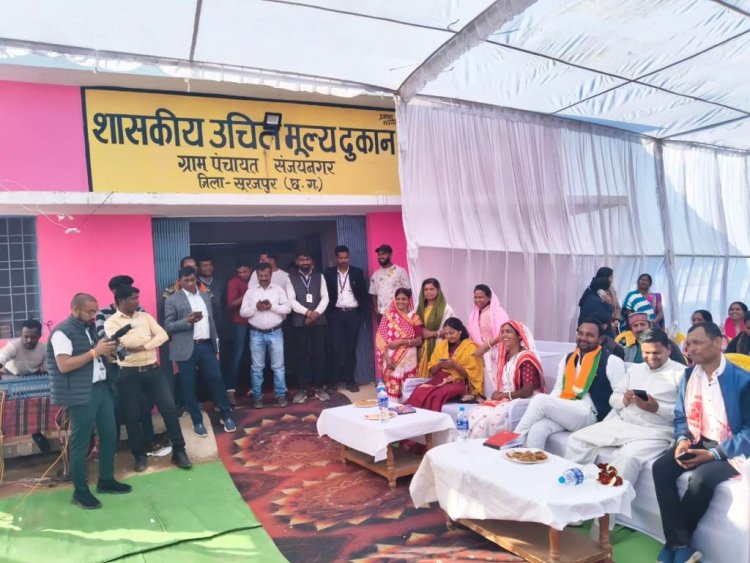 मंत्री राजवाड़े ने उचित मूल्य दुकान सह गोदाम का किया लोकार्पण