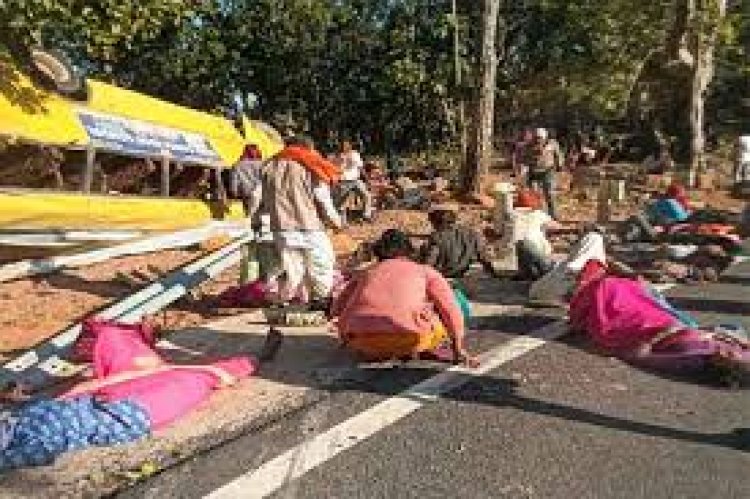 ओरसा घाटी में बस अनियंत्रित होकर पलटी, 5 की मौत, 40 से अधिक घायल