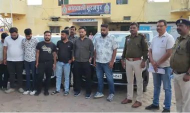 बर्थडे सेलिब्रेशन में सड़क जाम, 7 रईसजादों का पुलिस ने निकाला जुलूस