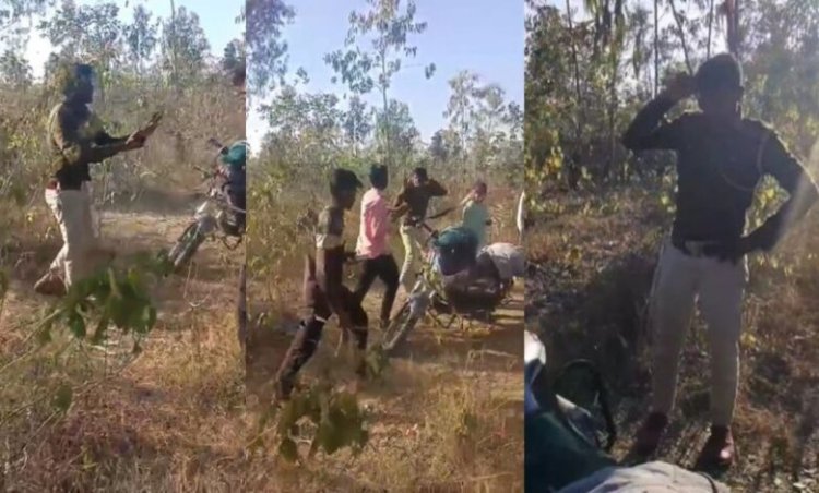 गर्लफ्रेंड के साथ नर्सरी में रंगरेलियां मनाते पकड़ाया फॉरेस्ट गार्ड, युवकों ने डांस कराकर की जमकर पिटाई