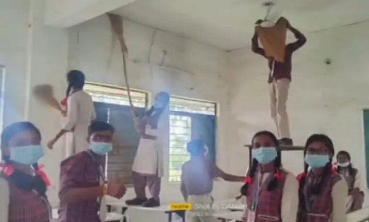 मुख्यमंत्री DAV स्कूल में RTE छात्रों से कराई मजदूरी: स्टूडेंट बोले– प्रिंसिपल जबरन काम करवाती है, कहती है फ्री में पढ़ते हो, ये तुम्हारा हक है