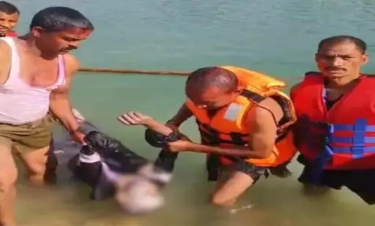 क्रशर प्लांट के गड्ढे में नहाने उतरा किशोर डूबा, दोस्त को बचाने गया था; SDRF ने निकाला शव