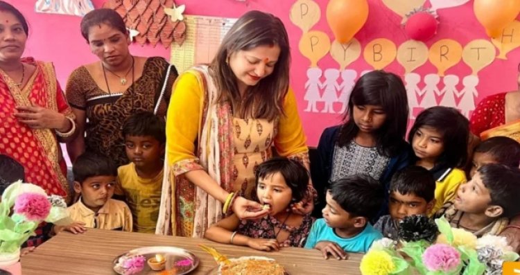 आंगनबाड़ियों में ‘न्योता भोज’ की धूम: 1.83 लाख से अधिक बच्चे हुए लाभान्वित