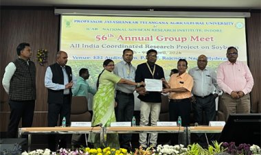 कृषि विश्वविद्यालय रायपुर को सर्वश्रेष्ठ सोयाबीन अनुसंधान केंद्र का राष्ट्रीय पुरस्कार