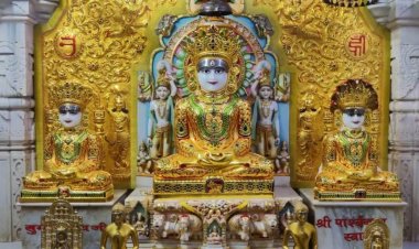 अक्षय तृतीया पर सीमंधर स्वामी जैन मंदिर में इक्षुरस से परमात्मा का स्नात्र पूजन