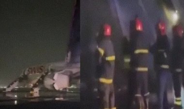 दिल्ली एयरपोर्ट पर हादसा! स्विस एयर के विमान के इंजन में लगी आग, 6 यात्री घायल…