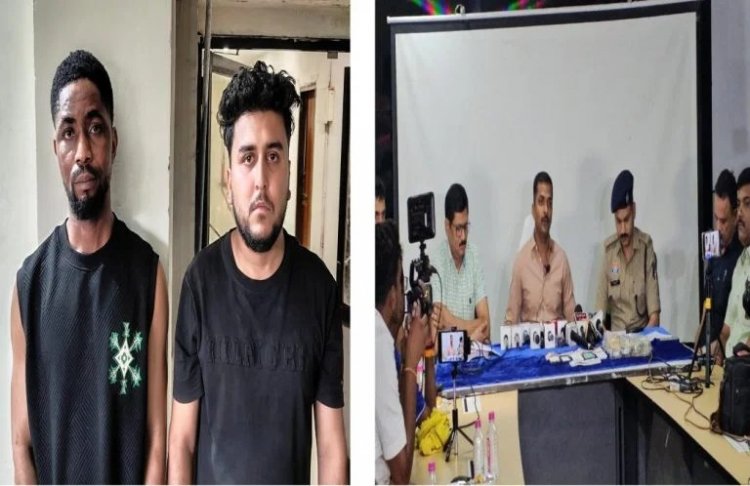 इंटरनेशनल ड्रग्स रैकेट का भंडाफोड़: BP मशीन के डिब्बे में ‘सफेद जहर’! नाईजीरियन समेत 2 गिरफ्तार