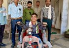 दिव्यांग मनुराज को मिला संबल, मोटराइज्ड ट्राईसाइकिल से अब शिक्षा की राह होगी आसान