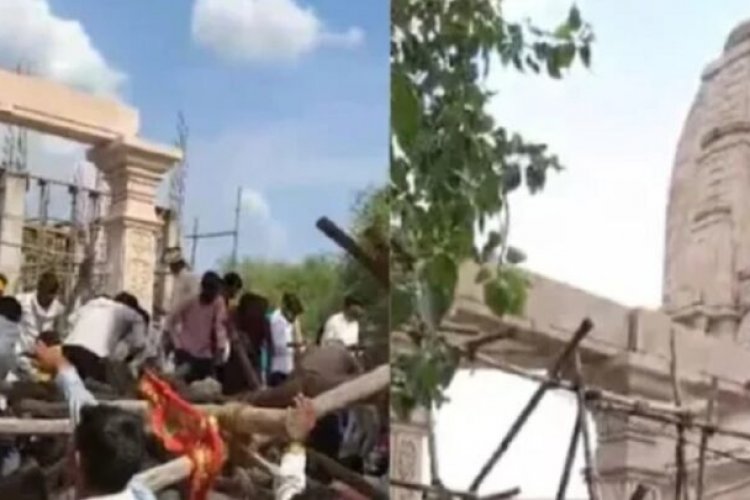 महाराष्ट्र में बड़ा हादसा… भरभरा कर गिरा मंदिर परिसर में बना सभा मंडप का छत, मलबे में दबे कई श्रद्धालु