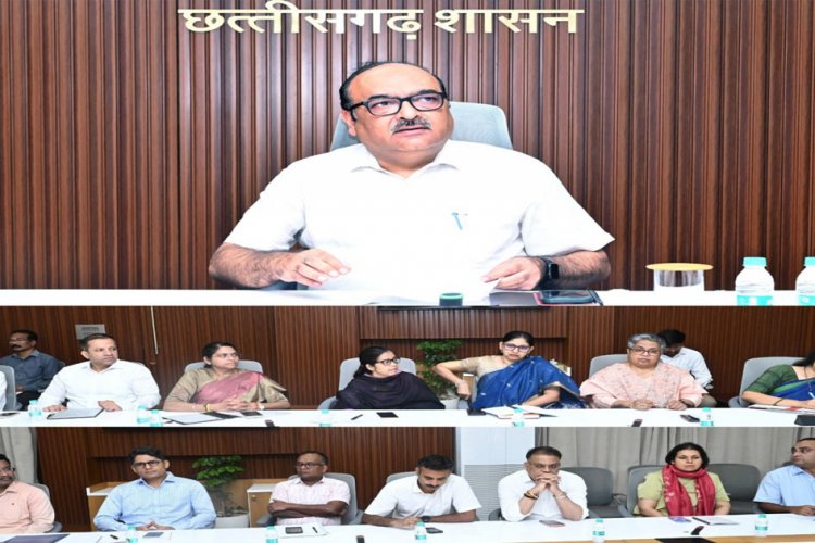 मुख्य सचिव ने विभागीय योजनाओं की प्रगति की समीक्षा की