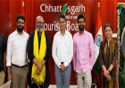 भारत भाग्य विधाता फिल्म के लेखक-निर्देशक तापडिय़ा तथा फिल्म निर्माता आदि शर्मा ने की छत्तीसगढ़ टूरिज्म बोर्ड के एमडी आचार्य से सौजन्य मुलाकात