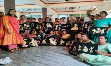 बलौदाबाजार में समूह की 40 महिलाओं को मिला धान और पैरा आर्ट का प्रशिक्षण