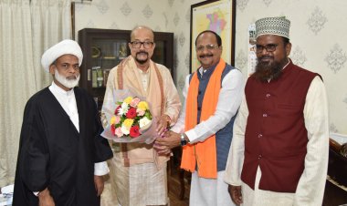 राज्यपाल डेका से छत्तीसगढ़ राज्य हज कमेटी के अध्यक्ष ने की सौजन्य भेंट