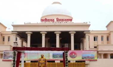 CG : नए विधानसभा भवन में गिरी फॉल्स सीलिंग,करोड़ों के निर्माण पर उठे सवाल