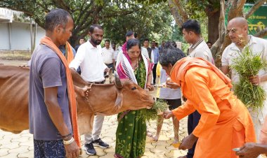 “बगिया में बिखरी हरेली की हरियाली, कौशल्या साय ने की पूजा-अर्चना,प्रदेश की सुख-समृद्धि और किसानों की खुशहाली की मांगी दुआ”