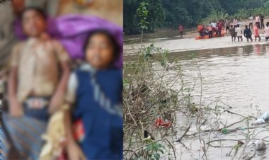 घोंघा नदी में बहे तीन मासूमों: पुल के नीचे मिला 7 वर्षीय मासूम का शव, तीसरे की तलाश जारी