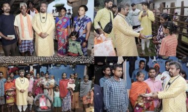 नक्सल हिंसा के शिकार परिवारों के बीच पहुंचे मां मातंगी धाम के पीठाधीश्वर डॉ. प्रेमसाईं, आर्थिक सहायता, राशन एवं वस्त्र देकर दिया संबल