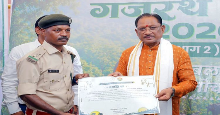 मानव-हाथी सह-अस्तित्व की दिशा में जशपुर की अभिनव पहल गजरथ यात्रा को मिली नई पहचान