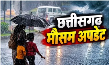 CG मौसम: आज भी रायपुर-दुर्ग समेत कई जिलों में बारिश का अलर्ट, छाता-रेनकोट रखें साथ...