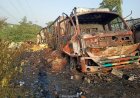 CG NEWS: आधी रात चलते ट्रक में लगी भीषण आग, पास खड़ा दूसरा ट्रक भी चपेट में,मचा हड़कंप