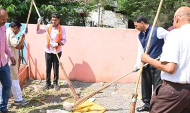 बलौदाबाजार में स्वच्छता अभियान, मंत्री टंकराम वर्मा ने दिया साफ-सफाई का संदेश
